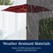 Best Choice Products 10ft Outdoor Woodgrain Pattern Steel Market Patio Umbrella w/ Crank, Tilt